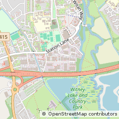 Map of Witney, Oxfordshire