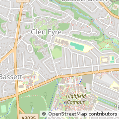 Map of Hampshire, Bassett