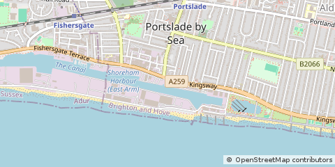 Map of Brighton, East Sussex