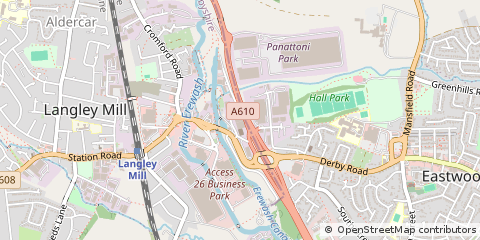 Map of Nottingham, Nottinghamshire