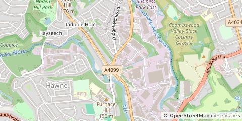 Map of Halesowen, Warwick