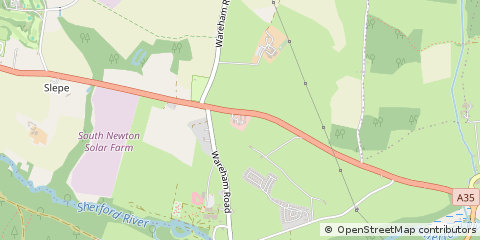 Map of Lytchett Minster, Dorset