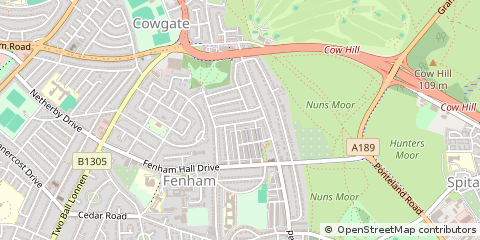 Map of Newcastle Upon Tyne