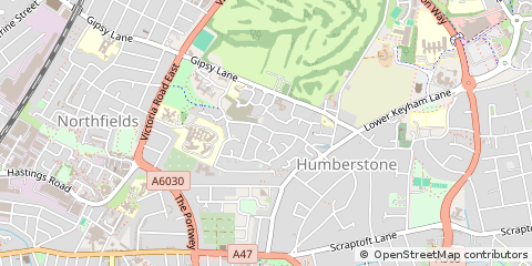 Map of Leicester