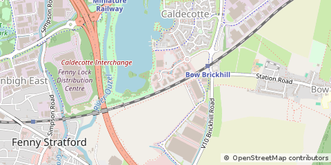 Map of Milton Keynes