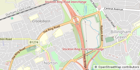Map of Norton, Stockton-on-Tees