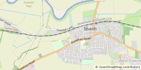 Map of Goole, North Humberside