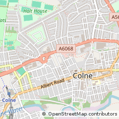 Map of Colne, Lancashire