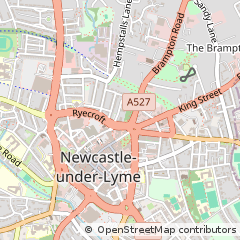 Map of Newcastle-Under-Lyme, Staffordshire