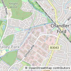 Map of Eastleigh, Hampshire