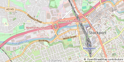 Map of Stockport, Cheshire