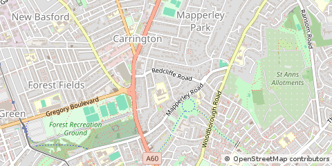 Map of Nottingham