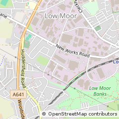 Map of Bradford, West Yorkshire