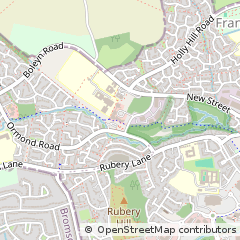 Map of Frankley, Birmingham