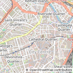 Map of Sheffield