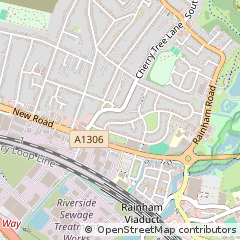 Map of Upminster, Essex