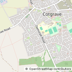 Map of Cotgrave, Nottingham