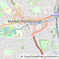 Map of Market Harborough, Leicestershire