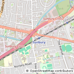 Map of Sunbury-on-Thames