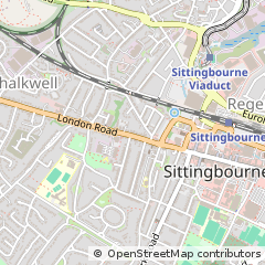 Map of Sittingbourne, Kent