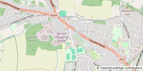 Map of East Grinstead, West Sussex