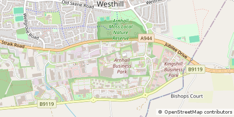 Map of Westhill, Aberdeenshire