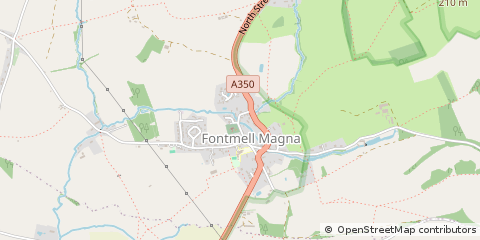 Map of Shaftesbury, Dorset