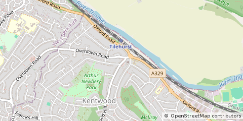 Map of Reading, Berkshire