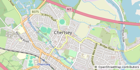 Map of Staines-Upon-Thames, Surrey