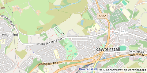 Map of Rossendale, Lancashire