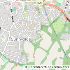Map of East Grinstead, West Sussex