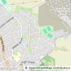 Map of Chellaston, Derbyshire