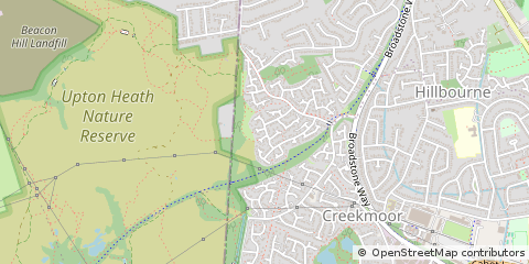 Map of Poole, Dorset