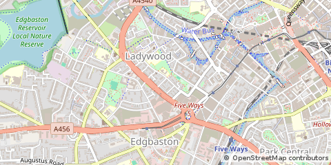 Map of Birmingham