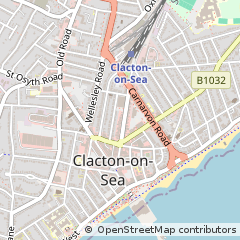 Map of Clacton on SEA, Essex