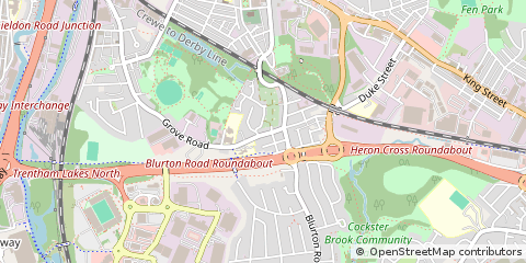 Map of Stoke-on-Trent, Staffordshire