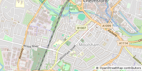 Map of Chelmsford, Essex