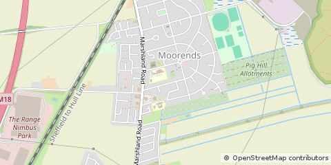 Map of Doncaster