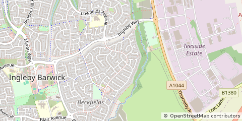 Map of Stockton-on-Tees