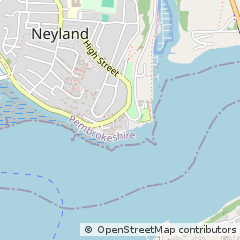 Map of Neyland, Pembrokeshire