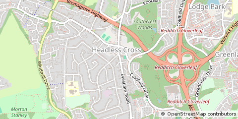 Map of Redditch