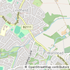 Map of Haywards Heath, West Sussex