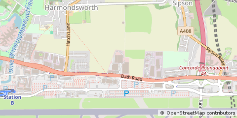 Map of West Drayton, Middlesex