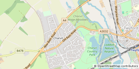 Map of Reading, Berkshire