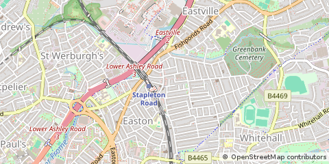 Map of Bristol, Avon