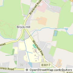 Map of Bracknell, Berkshire