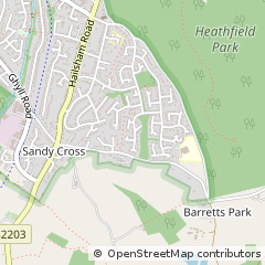 Map of Heathfield, East Sussex