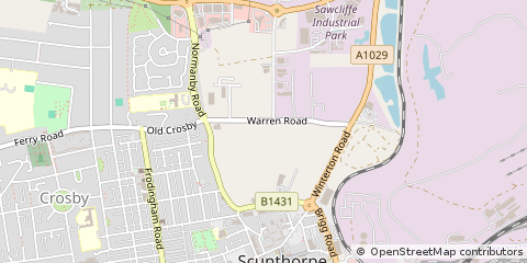Map of Scunthorpe