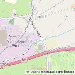 Map of Bridgend