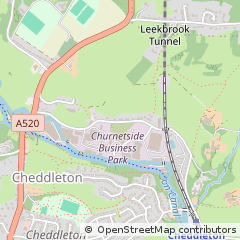 Map of Leek, Staffordshire